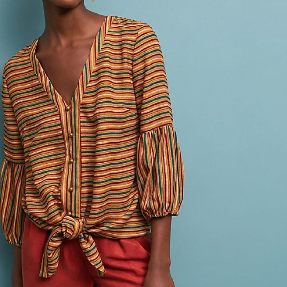 NWT Anthropologie Retro Striped Top by ISLA MAUDE